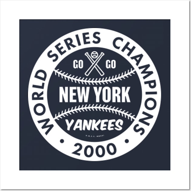 New York Yankees 2000 World Series Champions Commemorative Poster