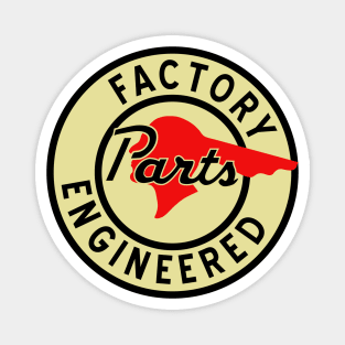 Pontiac Factory Parts vintage sign Magnet