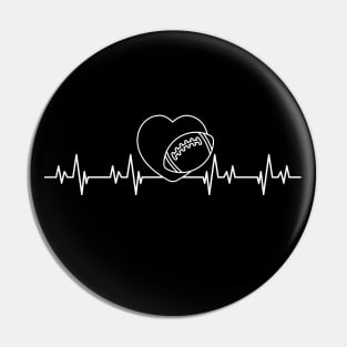 Rugby Heartbeat Pin