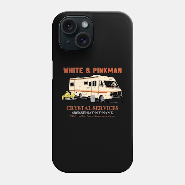 Walter White and Jesse Pinkman Crystal Services Phone Case by jealousclub