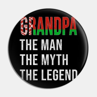 Grand Father Belarusian Grandpa The Man The Myth The Legend - Gift for Belarusian Dad With Roots From  Belarus Pin