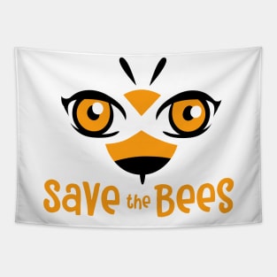 Save the Bees wings eyes Tapestry