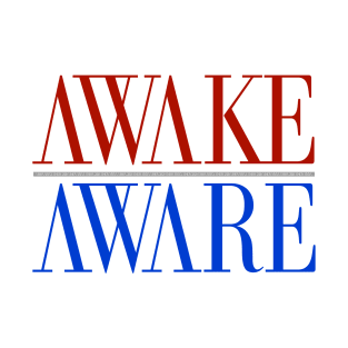 V2020-AWAKE/AWARE [RED OVER BLUE] T-Shirt