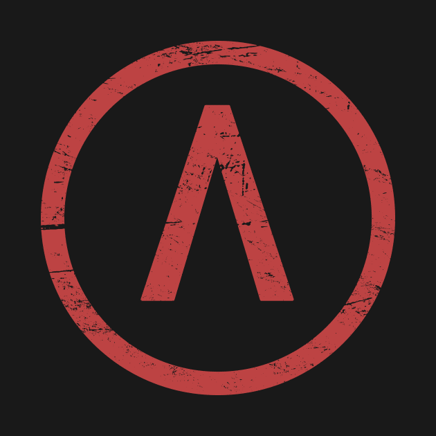 Red Sparta Lambda Symbol by Wizardmode