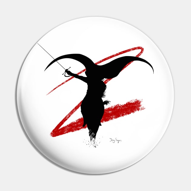 Zorro Hoarse Ride Pin by DougSQ