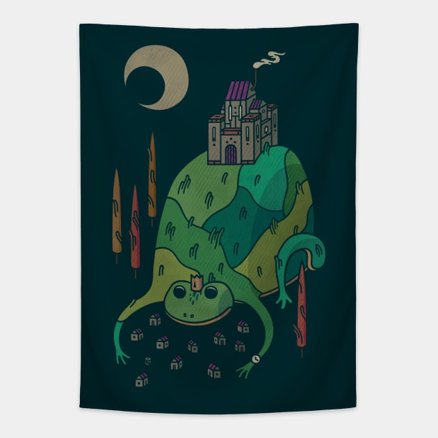 Under Froghill's Embrace Tapestry by againstbound