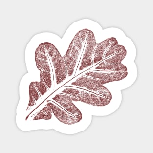 Oak Leaf - Red Magnet