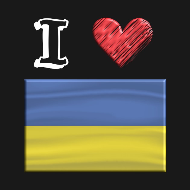 I love Flag from Ukraine by JG0815Designs