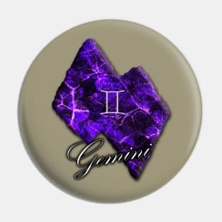 Zodiac Stone - Gemini Pin