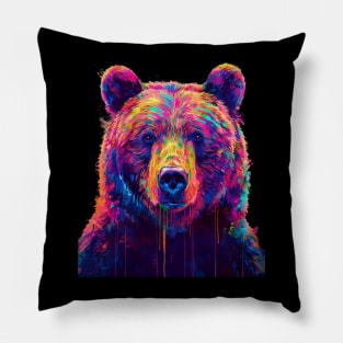 Grizzly Bear Munching Majesty Pillow