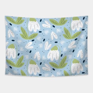 Scandinavian Spring Flowers Tapestry