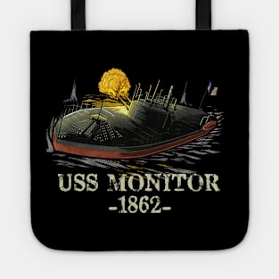 Naval History American Civil War USS Monitor Ironclad Ship Tote