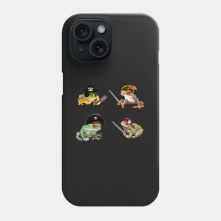 4 Frog Pirates Sticker Pack Phone Case