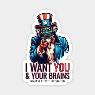Zombie Uncle Sam Magnet