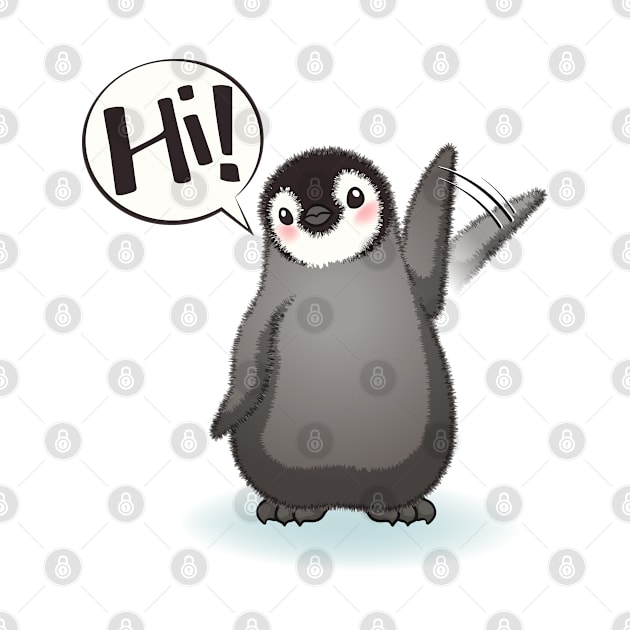 Happy emperor penguin chick by tomodaging