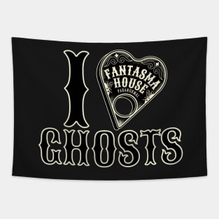 Fantasma House Paranormal I LOVE GHOSTS Tapestry