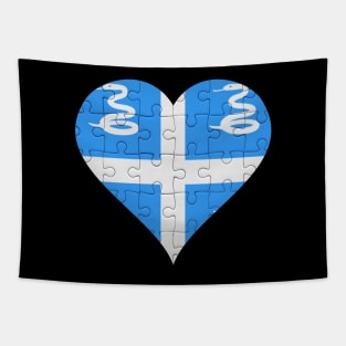 Martiniquais Jigsaw Puzzle Heart Design - Gift for Martiniquais With Martinique Roots Tapestry