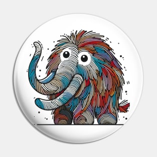 Tusked Majesty Woolly Mammoth Pin