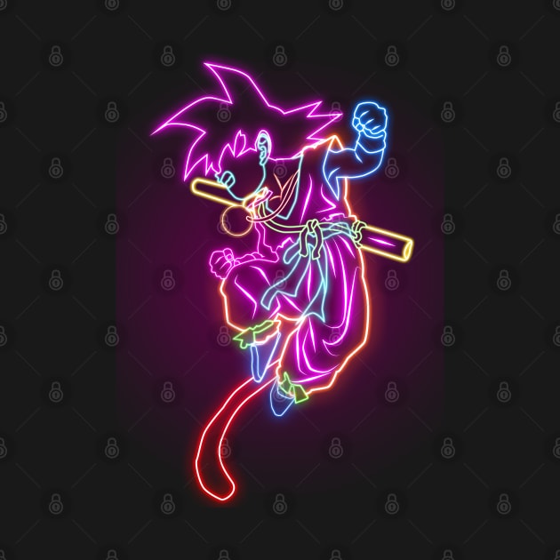 Neon of goku by San Creative