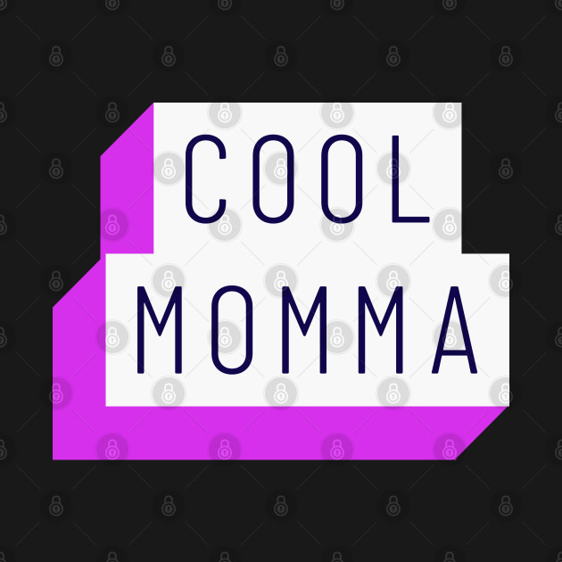 Cool Mama 3D Pocket and Back Block Design in White and Purple by BeeDesignzzz