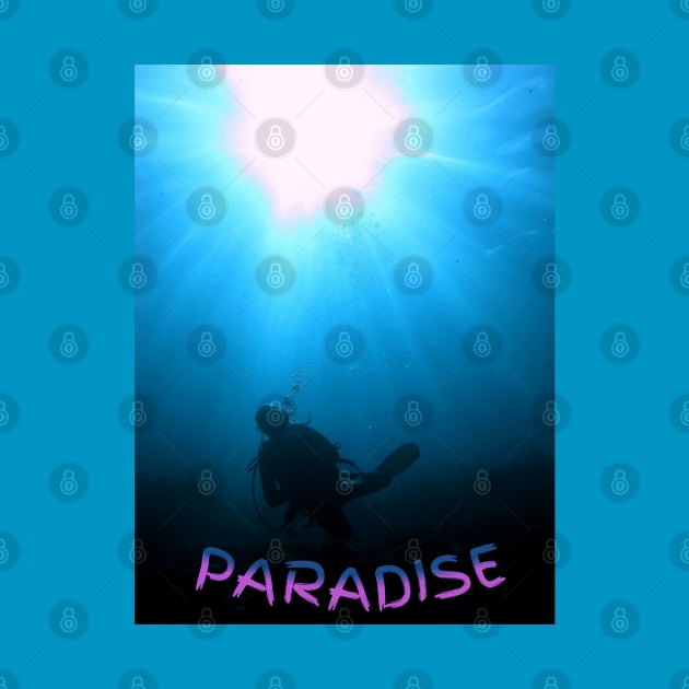 Scuba diver Paradise by Coreoceanart