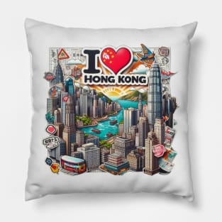 I Love Hong Kong Pillow