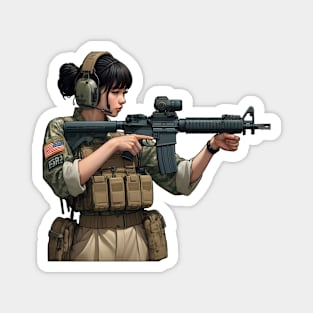 Tactical Girl Magnet