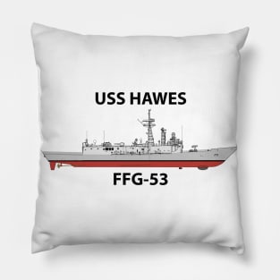 USS HAWES - FFG-53 OH PERRY CLASS Pillow