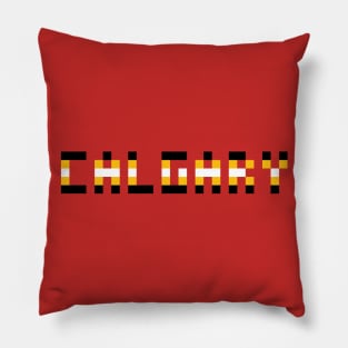 Pixel Hockey City Calgary 2017 Pillow