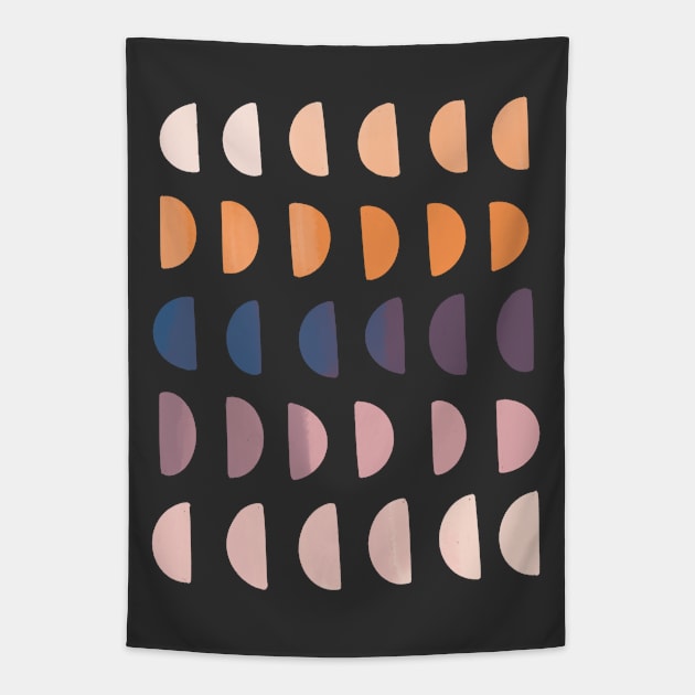 Sunset Moons Tapestry by Off The Hook Studio