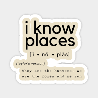 i know places Magnet