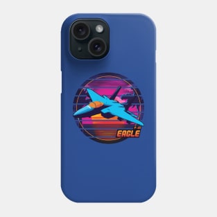 Neon Retro F-15 Eagle Phone Case