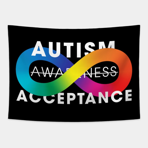 Autism Acceptance Awareness Is Not Enough Tapestry by mia_me