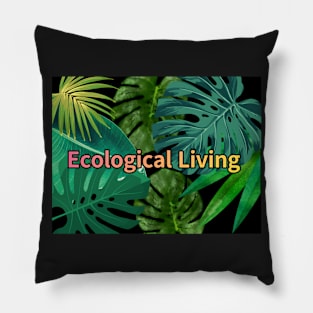 Eco-local living,palm tree,summer,summertime,summer season Pillow