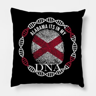 Alabama Its In My DNA - Alabamian Flag - Gift for Alabamian From Alabama Pillow