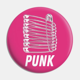 Punk #3 - Safety Pin Typography Design Pin