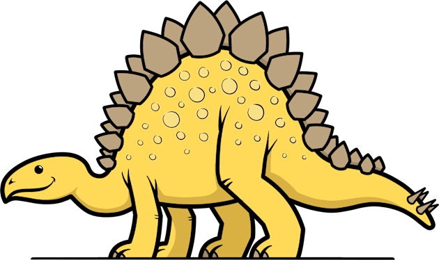 CuteForKids - Stegosaurus Kids T-Shirt by VirtualSG