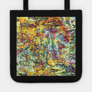 Rustic Sunset Dream - Colorful Paint Pour/ Fluid Art - Unique and Vibrant Abstract Acrylic Paintings for Art Prints, Canvas Prints, Wall Art, Mugs, Leggings, Phone Cases, Tapestries and More Tote