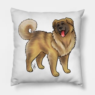 Dog - Leonberger - Brown Pillow