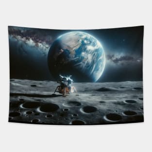 Apollo Missions tribute image - moon - lunar Tapestry