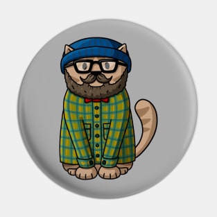 Hipster Cat Pin