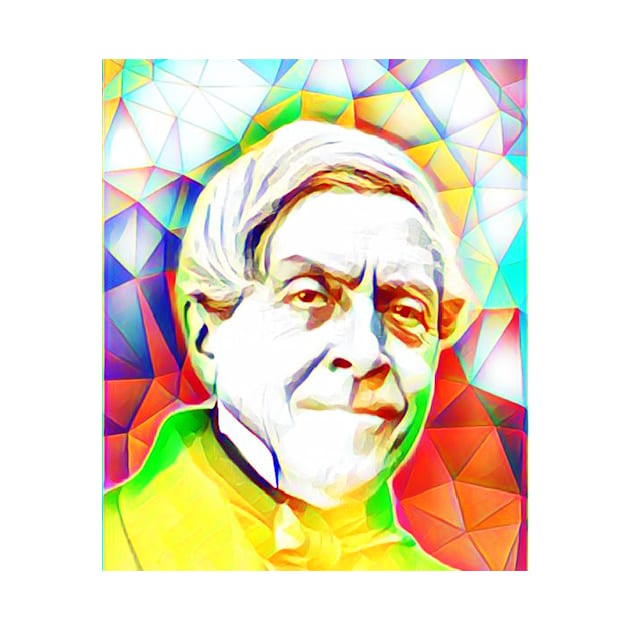 Jules Michelet Colourful Portrait | Jules Michelet Artwork 11 by JustLit