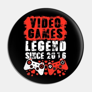 Gaming 2016 Birthday Video Games Birthday Gamer Pin