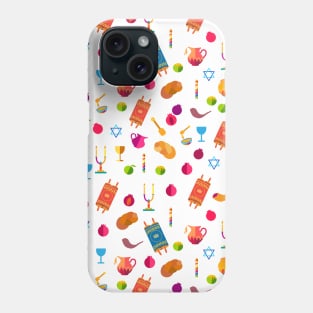 Honey and Apple Happy Rosh Hashanah, Shana Tova! Autumn New Year Jewish Holiday pattern Phone Case