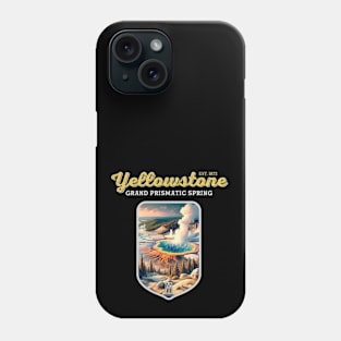 USA - NATIONAL PARK - YELLOWSTONE Grand Prismatic Spring - 3 Phone Case