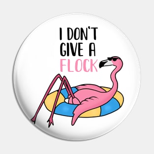 Funny Flamingo, I Don't Give a Flock, Tropical Pin