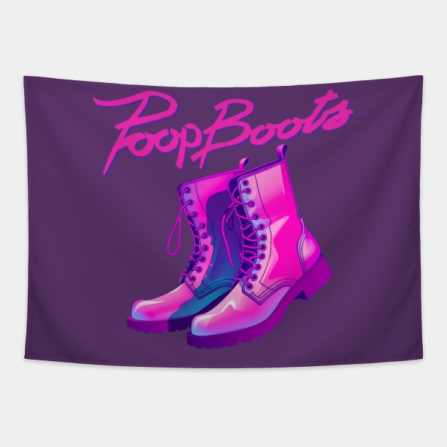 Poop Boots - Footloose Parody Tapestry by These Are Shirts