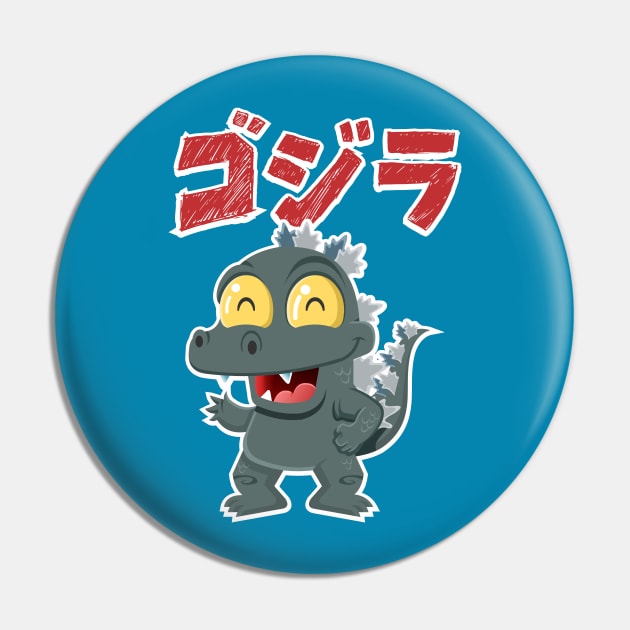 Chibi Godzilla Pin by mauchofett