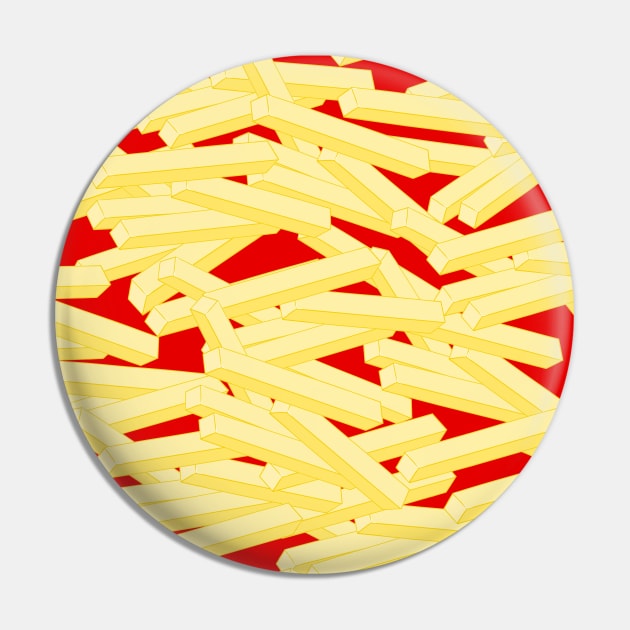 FRENCH Fries With Ketchup Pin by SartorisArt1