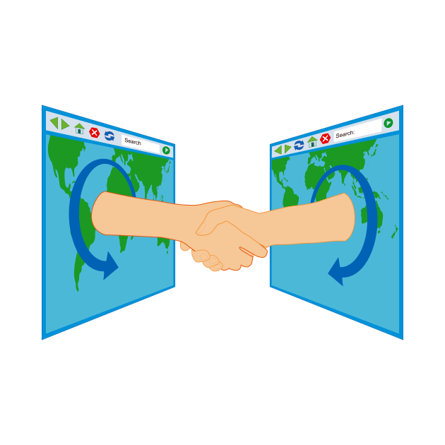 Internet Handshake Over Web Browser by retrovectors